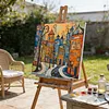 Framed Colorful Town-Paint by Numbers Acrylic Painting 35*35CM