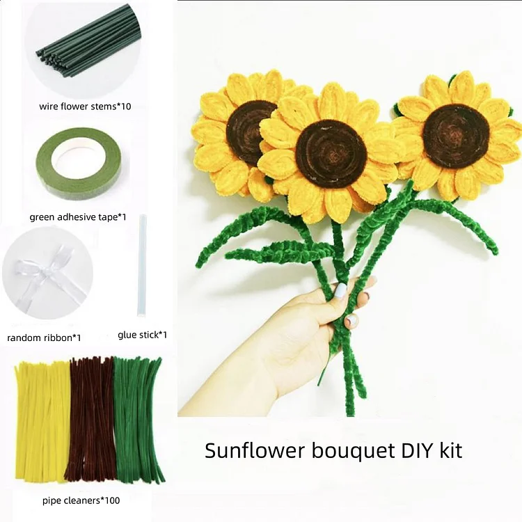 Pipe Cleaners DIY Kit - Sunflower Bouquet