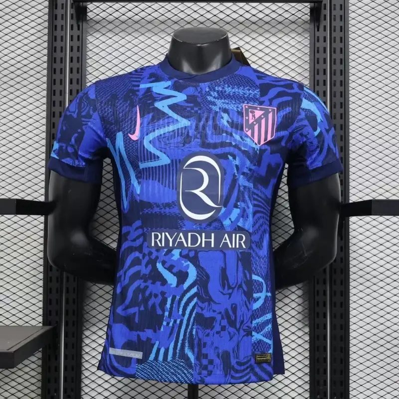 24/25 Player Version Atletico Madrid Soccer Jersey Second Away
