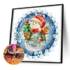 >SALE<5D DIY Full Round Drill Diamond Painting Wreath Kit Home Decoration 30x30cm