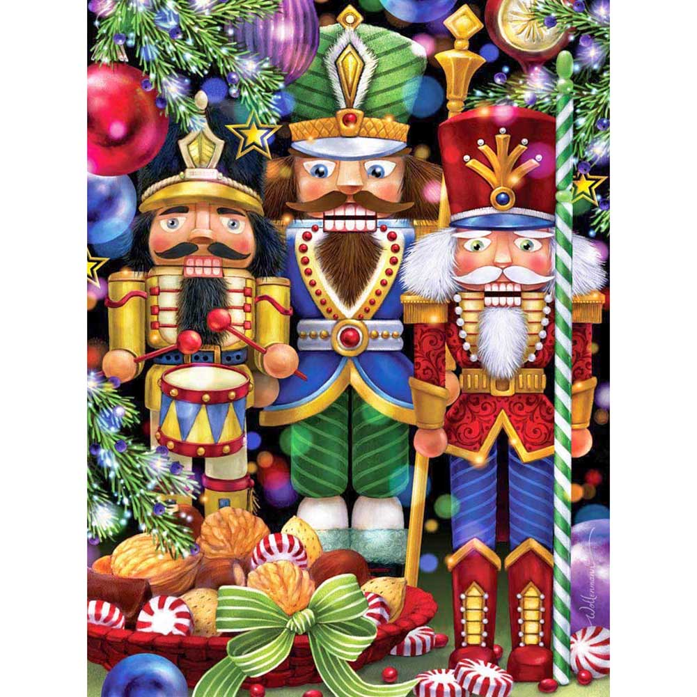Christmas Soldier 50*60cm(canvas) full square drill diamond painting