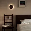 Solid Wood Magnetic Induction Lamp Smart Night Light Decorative Relief Wall Lamp USB Charging Night Light Suitable For Corridor Bedroom Living Room Stairs
