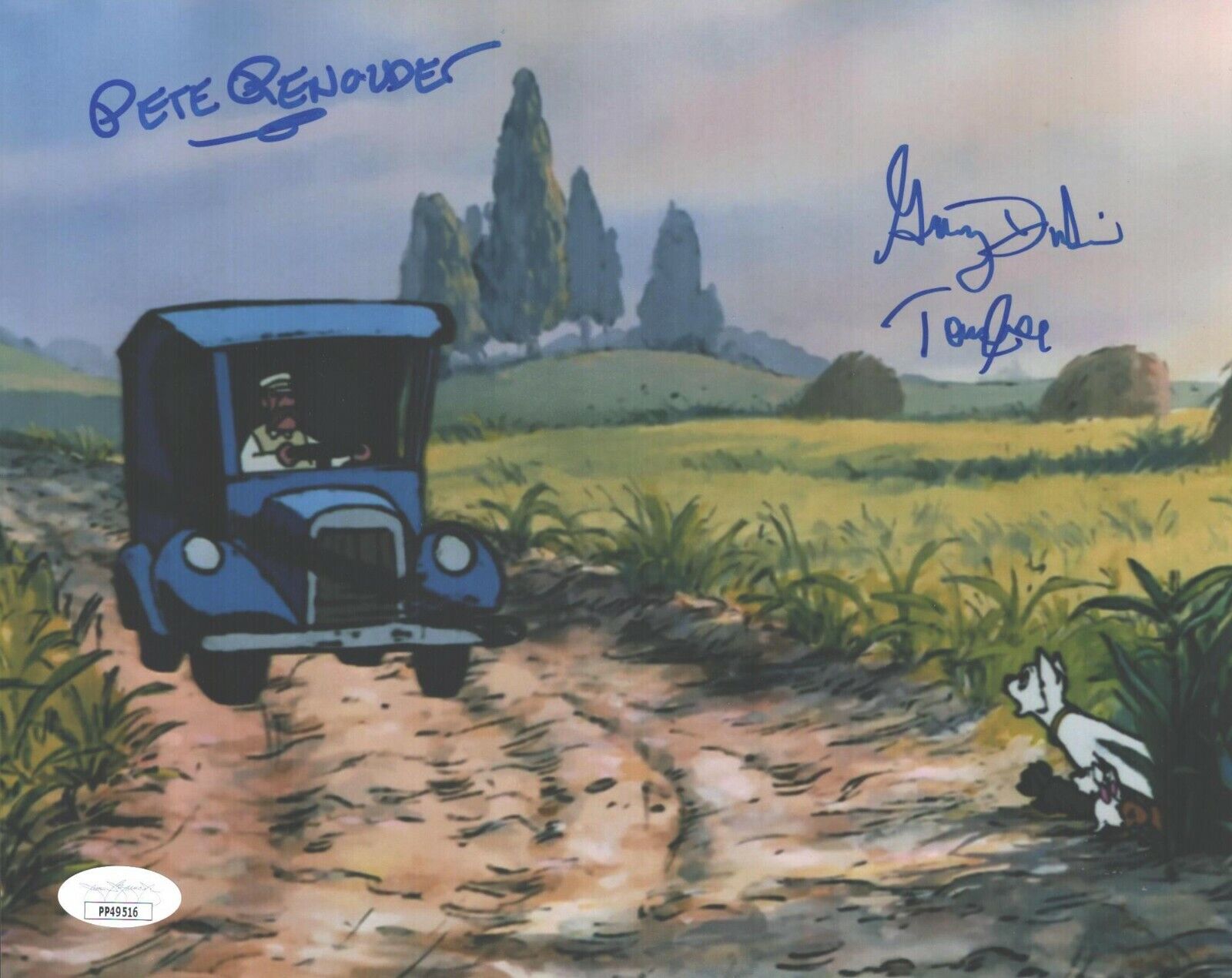 Gary Dubin Peter Renaday Signed 8x10 The Aristocats Authentic Auto JSA COA