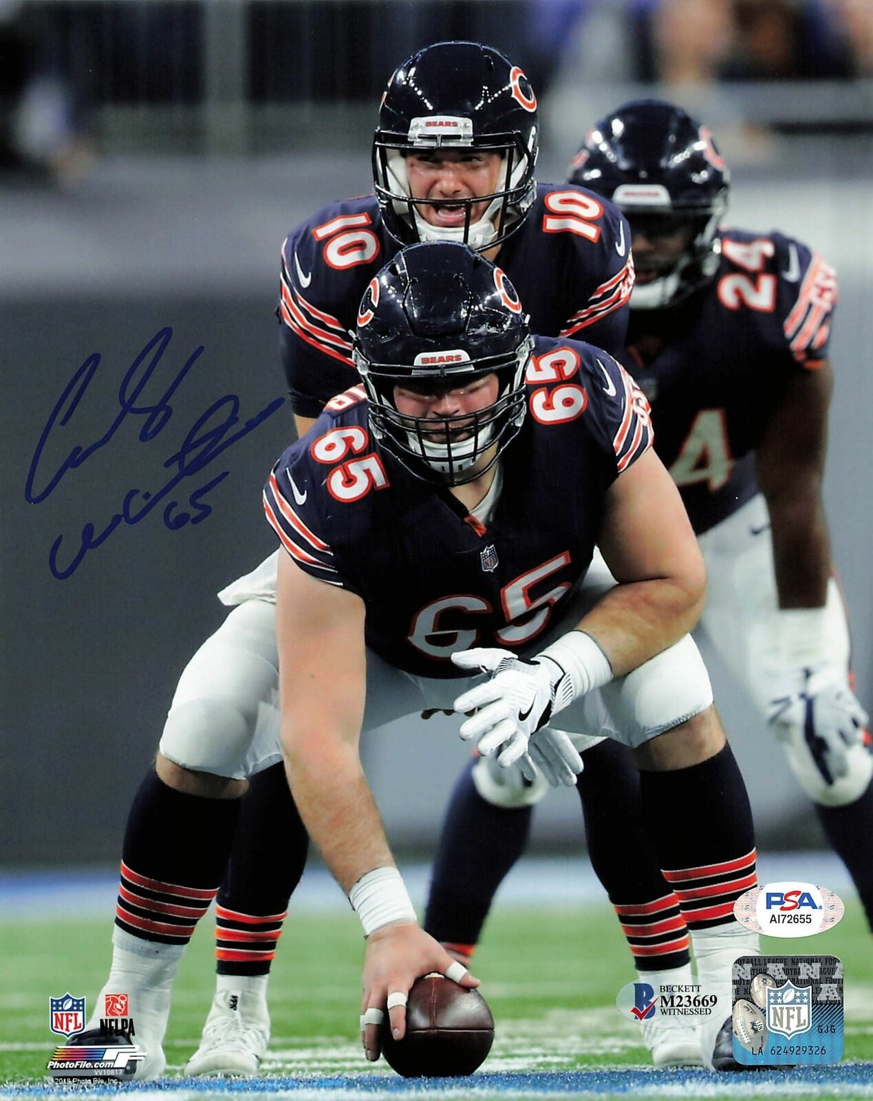 CODY WHITEHAIR Signed 8x10 Photo Poster painting PSA/DNA Chicago Bears Autographed