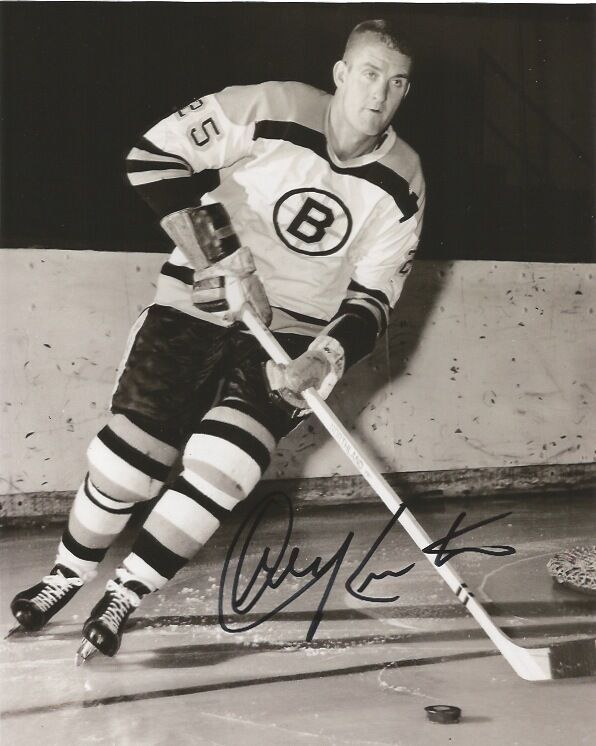 Boston Bruins Orland Kurtenbach Signed Autographed 8x10 Photo Poster painting COA B