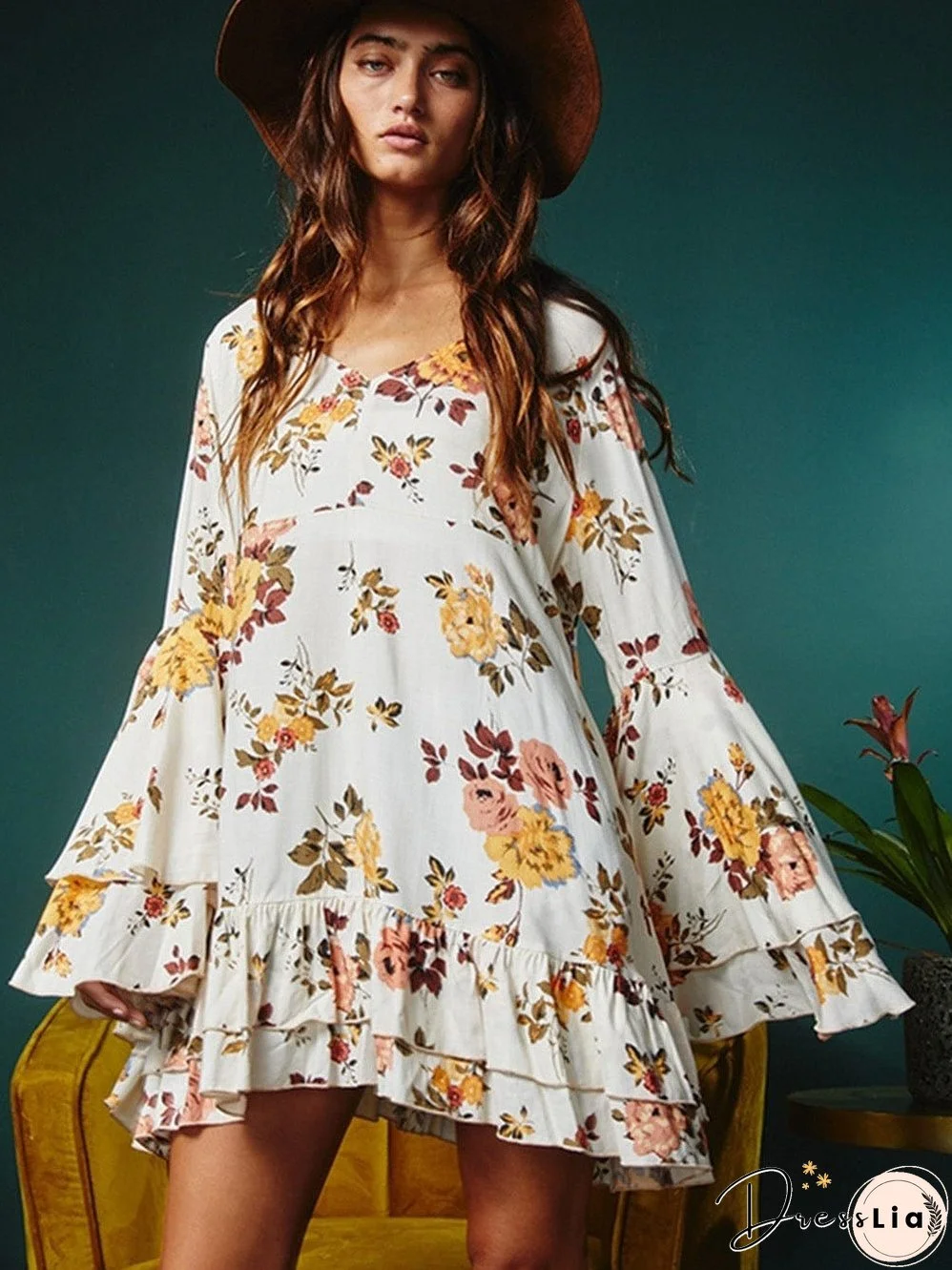 Elegant Floral Dress