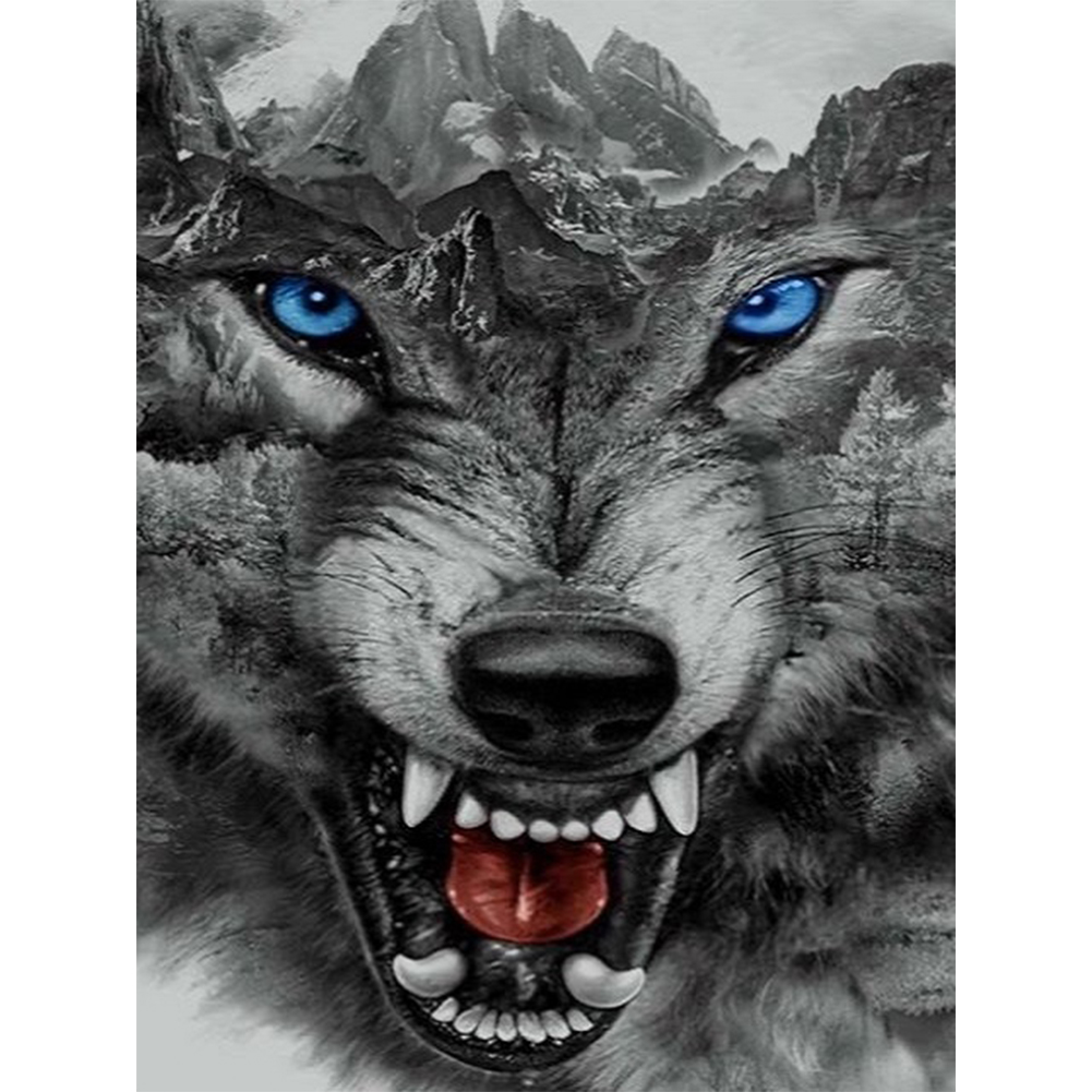 

Snow Wolf - Round Drill Diamond Painting - 30*40CM, 501 Original