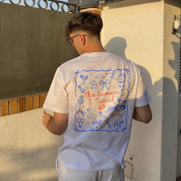 The Summer I Turned 40 Est 1985 Printed Men's T-shirt