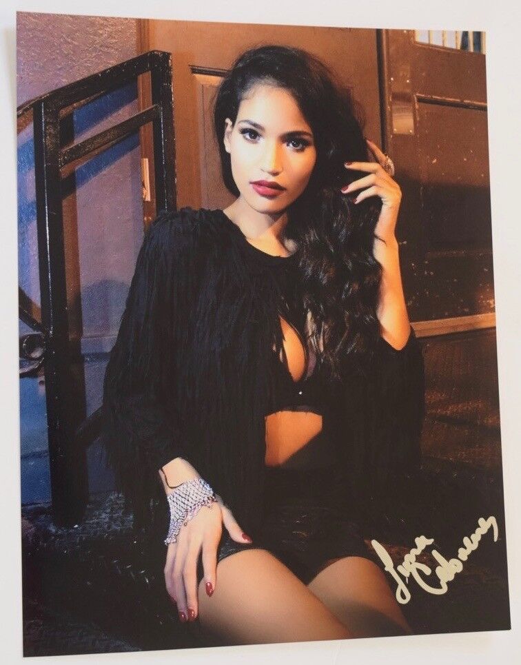 Jinna Cabrera Signed Autographed 11x14 Photo Poster painting Hot Sexy Model COA VD