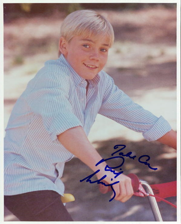 Ricky Schroder (Vintage Silver Spoons) signed 8x10 Photo Poster painting