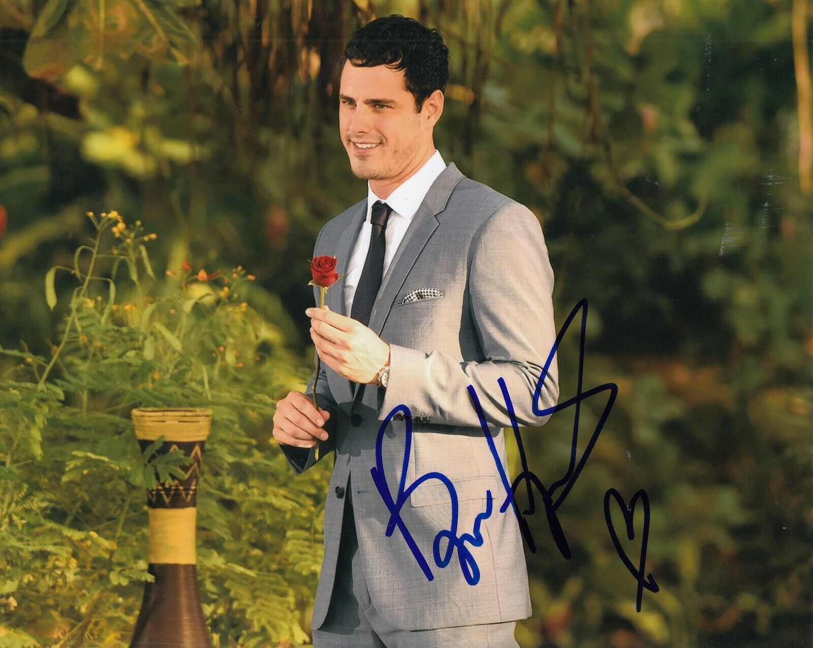 BEN HIGGINS signed (THE BACHELOR) Reality TV Star 8X10 *BACHELORETTE* W/COA #5