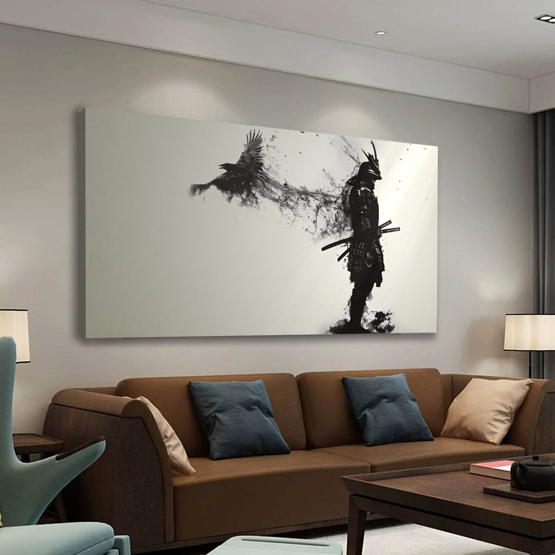 The Eagle and the Warrior Canvas Wall Art