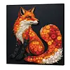 Framed Vulpes - DIY Button Art Painting Kit for Creativity DIY Pearl Dot Crafts for Gift Home Wall Decor 30*30CM