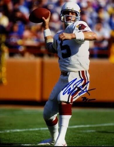 Neil Lomax Cardinals Signed 8x10 Photo Poster painting Jsa Autograph