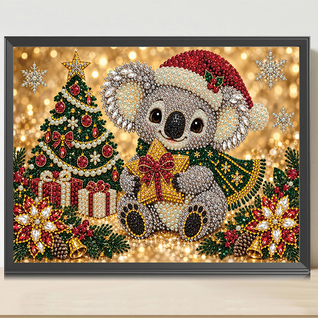 Pearl Painting Kit for Adults Christmas Koala 15.75x11.81in