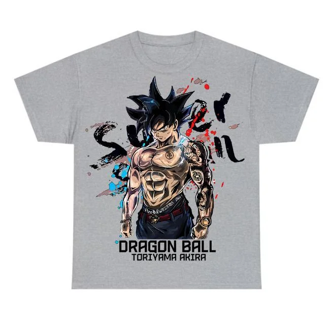 Unisex Dragon Ball Goku Printed Oversized T-shirts