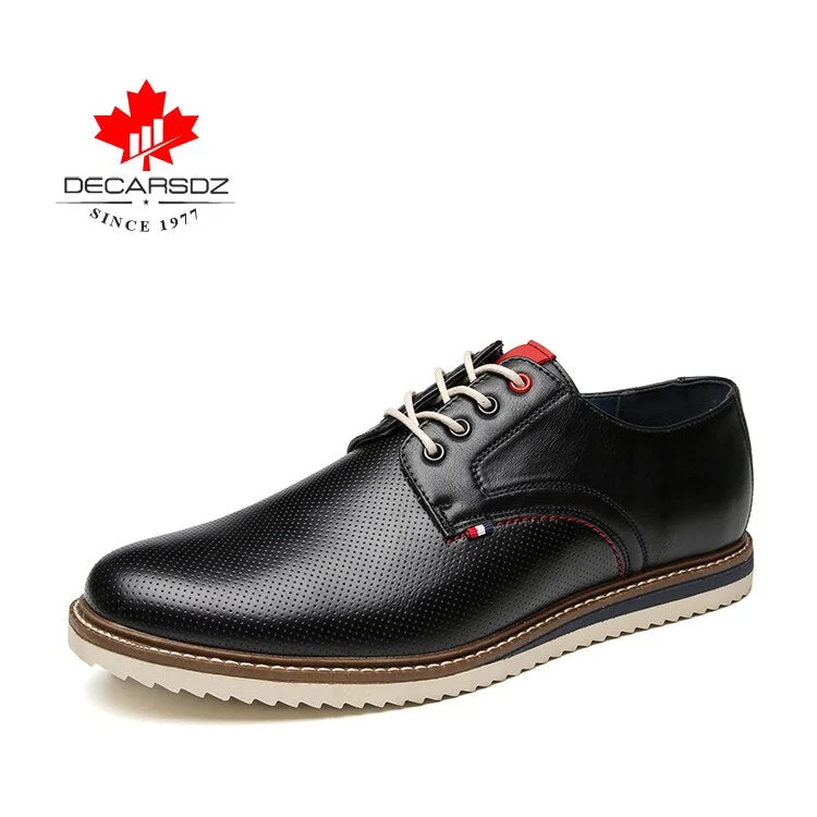 Men Casual Shoes Men Fashion Lace up shoes 2021 Spring &Autumn Comfy Luxury Leather Men Shoes Man Business style chaussure homme
