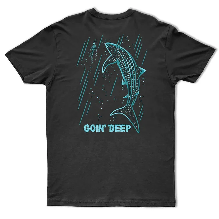 Goin Deep Printed Skeleton T-shirt
