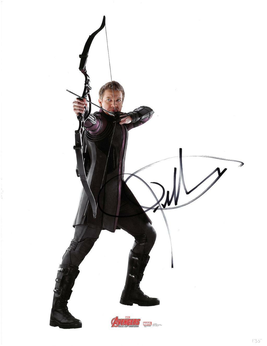 Jeremy Renner Signed Avengers Authentic Autographed 8.5x11 Photo Poster painting BECKETT #Y77009