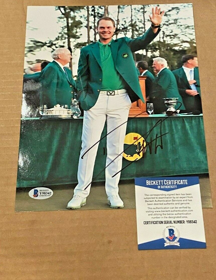 DANNY WILLETT SIGNED 2016 MASTERS 8X10 Photo Poster painting BECKETT CERTIFIED