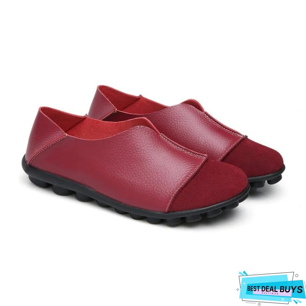 Solid Women Flats Comfortable Loafers Shoes Moccasins
