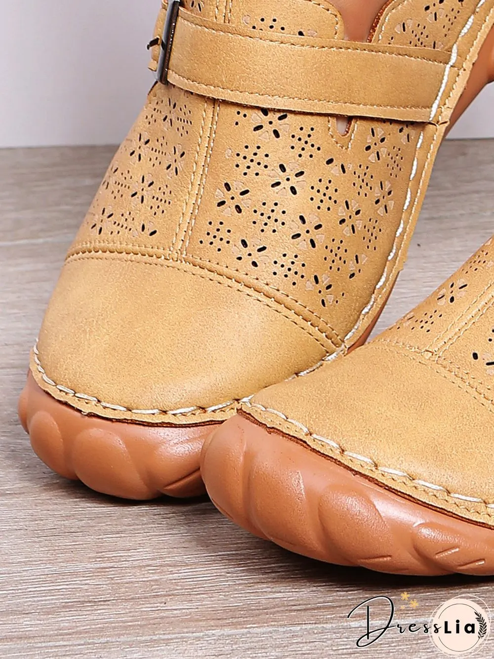 Floral Cutout Breathable Casual Comfort Mules
