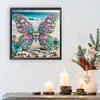 Papillon de plage-peinture diamant en forme sp&eacute;ciale-30*30cm