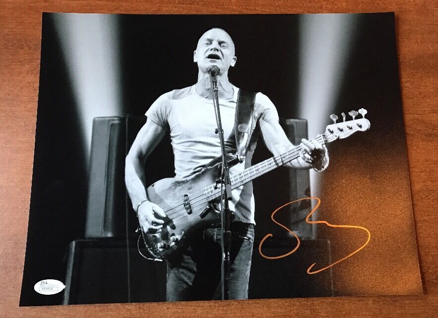 STING SIGNED 11X14 Photo Poster painting JSA AUTH AUTOGRAPHED JSA COA