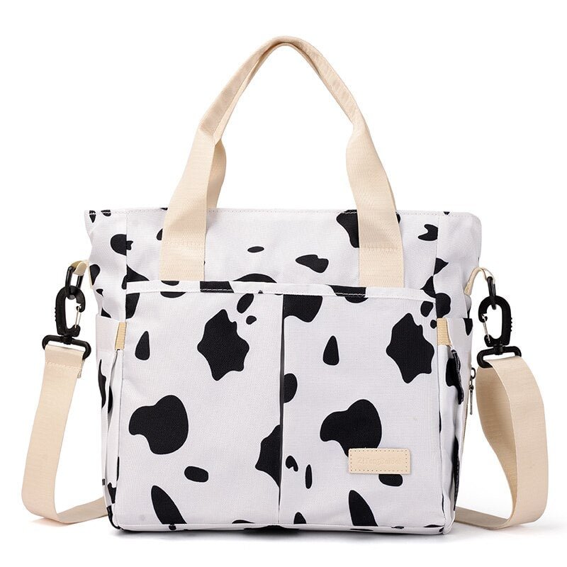 Alpaca and Cacti Cloth Bag for Women Practical Cartoon Printing Handbags Oxford Fashion Mummy Bag  Fresh Shoulder Bag