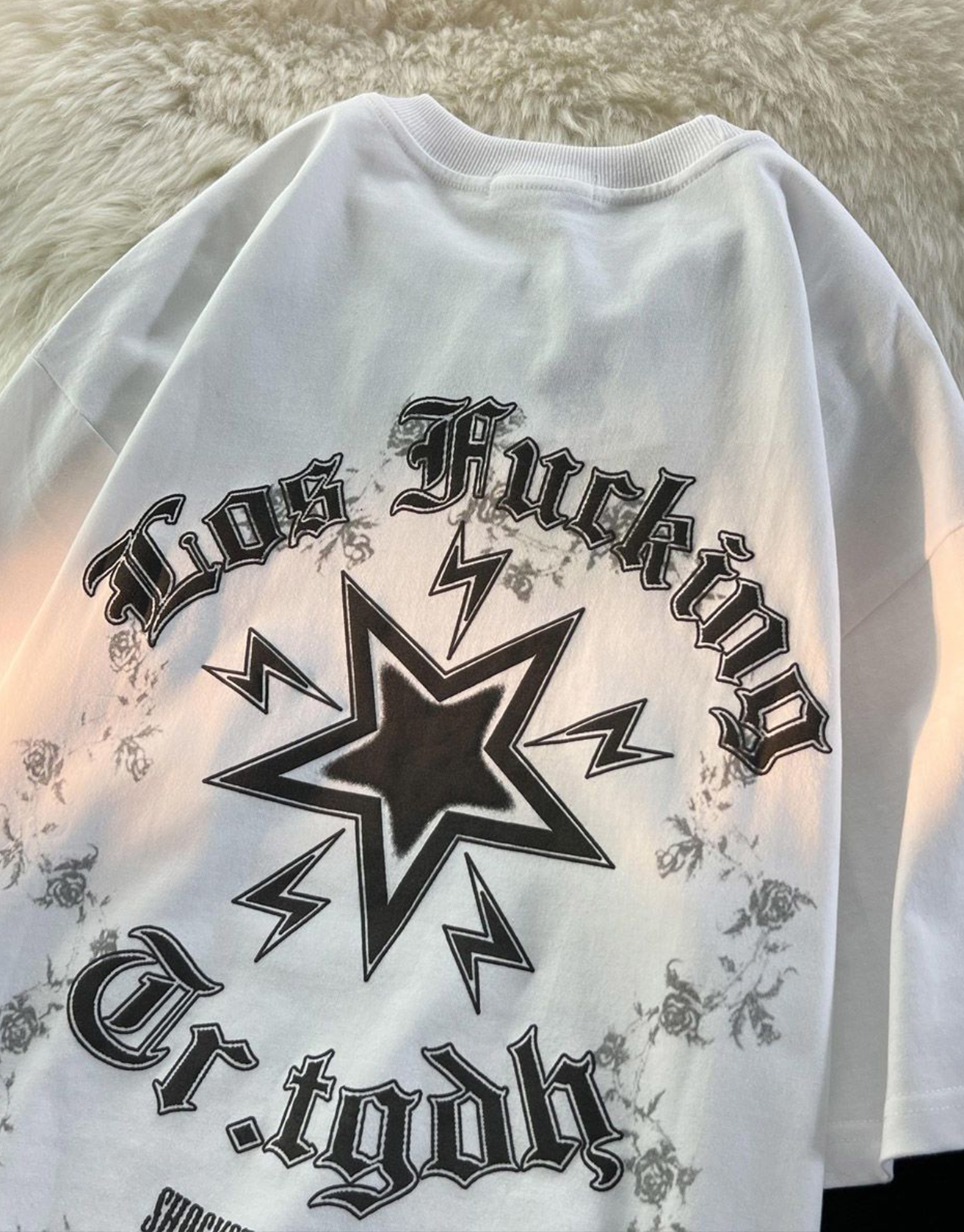 Lightning Star Printed Trendy T-shirt / TECHWEAR CLUB / Techwear