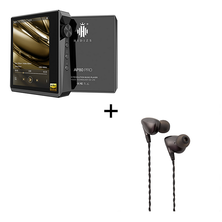 Hidizs AP80 Pro Portable Lossless Music Player + Seeds Earphones High Resolution Dynamic IEMs Bundles