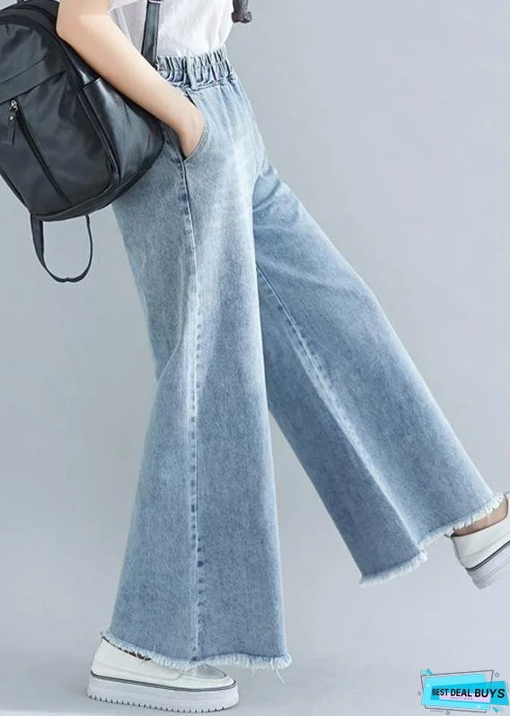 Women's Elastic Waist Wide Leg Pants