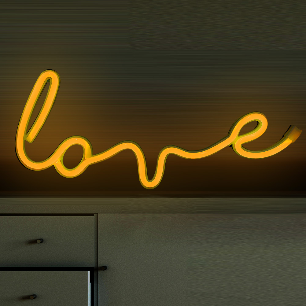 

Love Sign LED Neon USB/Battery Powered-Neon Night Light, Red, 501 Original