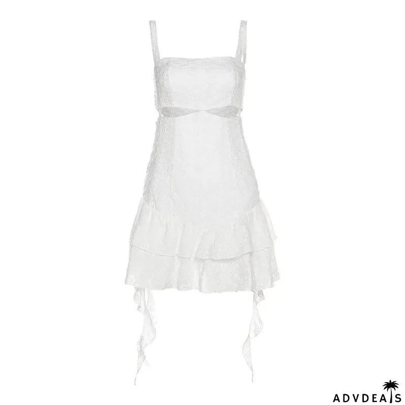 Heavenly Lace Stylish Mini Dress