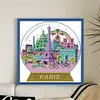 Paris Scenery In Crystal Ball-14CT Stamped Cross Stitch 27*28cm/10.63*11.02in tapestrymarket