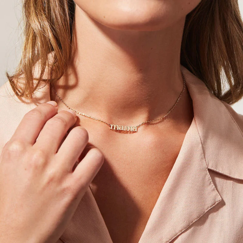 Mama Letter Chain Necklace