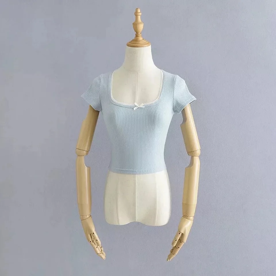 y2k crop tops kawaii clothes for women t shirt spring summer 2021 women fashion white top short sleeve tees 2021