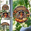 Diamond Painting Thanksgiving Turkey Hanging Pendant Window Decor
