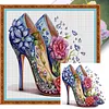 Flower High Heels-11CT Stamped Cross Stitch 40*40cm tapestrymarket