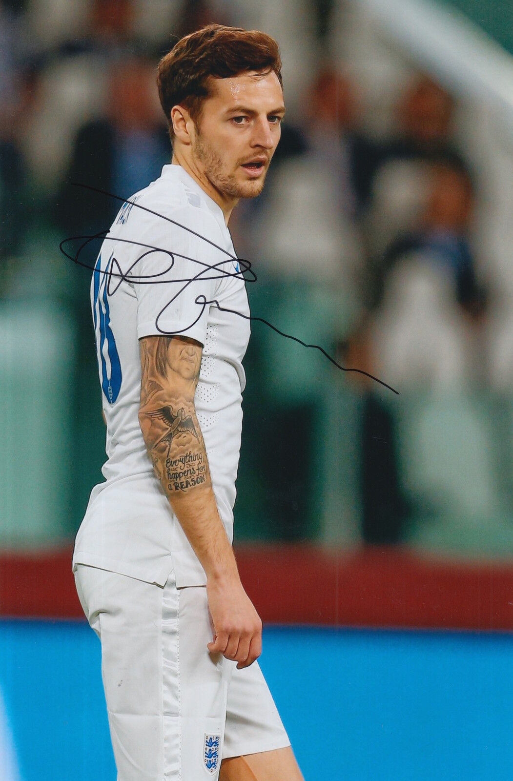 TOTTENHAM HOTSPUR HAND SIGNED RYAN MASON 12X8 Photo Poster painting.