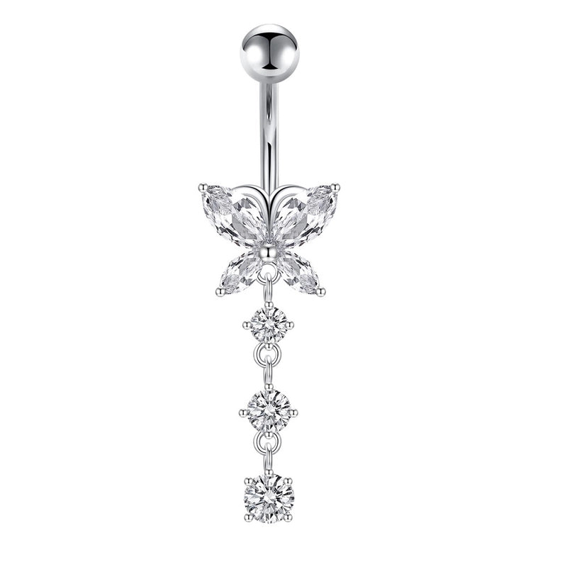 Puncture Jewelry  Belly Button Nail 5-piece Set Of  Belly Button Ring Europe And The United States New Belly Button