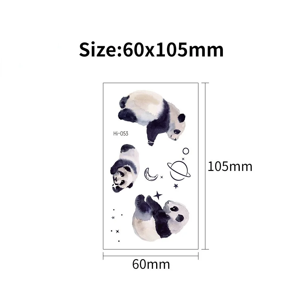 Sdrawing Temporary Tattoo Stickers Lovely Cat Star Rabbit panda Animal Festival Party Glowing Cool Face Tatoo for kid Women