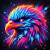 Aigle color&eacute;, full diy 5D &agrave; perceuse ronde, peintures en diamant, arts du dessin pour adultes, d&eacute;coration murale pour d&eacute;butants, kits de peinture en cristal diamant&eacute; &agrave; strass, 15,75x15,75 in (aigle)
