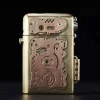 New Creative Pure Copper Torrance Kerosene Lighter Personalized Mechanical Steampunk Lighter Gear Linkage Cool Men's Gift Tool