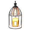 Candle Warmer Lamp Vintage Electric Wax Melter with Timer & Dimmer Retro Aromatherapy Night Light 4 Modes Birdcage Design Candle Melting Light for Scented Jar Candles