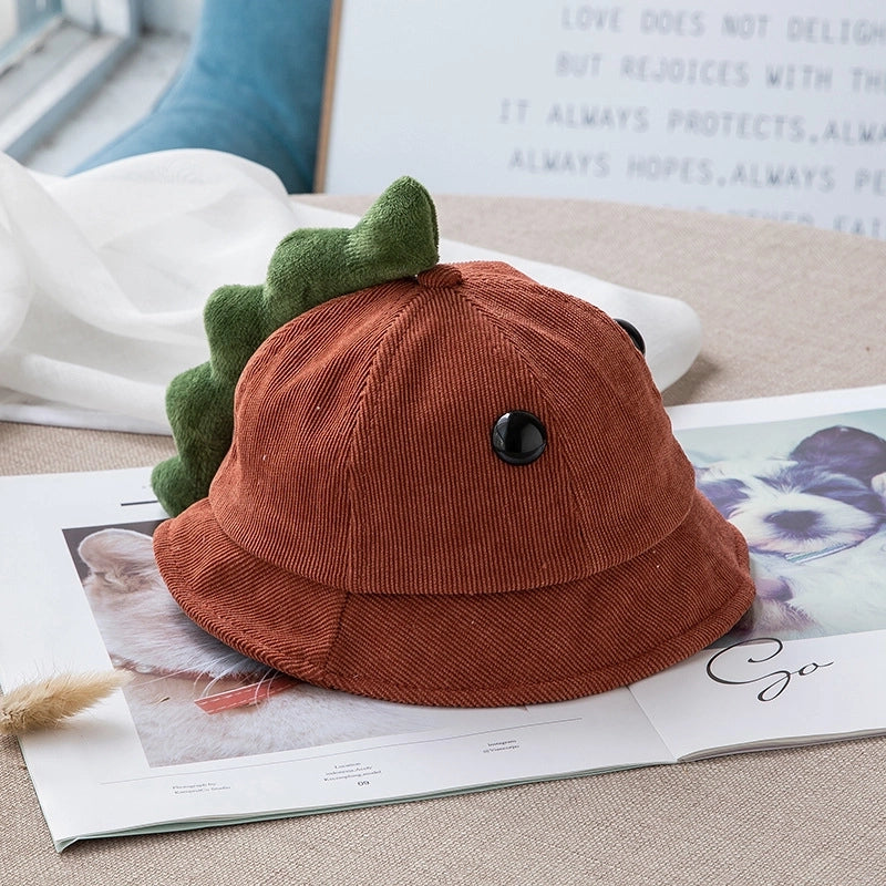 Autumn And Winter Baby Fisherman Hat Korean Style Cute Dinosaur Boys’ Basin Hat Fashion Girl’s Sun Hat Children MZ8263