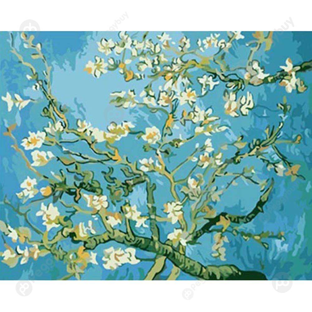 

40*50CM Paint By Numbers-Apricot Flower, 501 Original