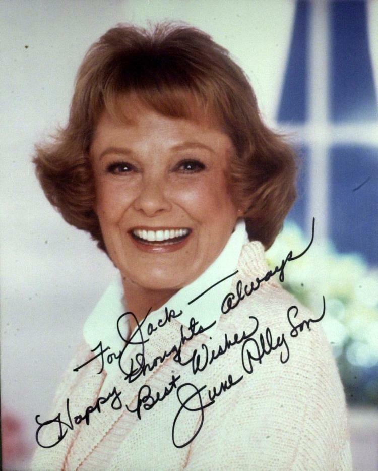 JUNE ALLYSON Signed Photo Poster paintinggraph - Film Actress & Singer - Preprint