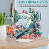 (US Local)Acrylic Special Shape Sewing Machine Desktop Diamond Art Kits for Home Office Decor