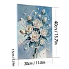 (30x40cm)DIY Pearl Painting Framed Flower Handmade Pearl Material Art Kit Living Room Decor
